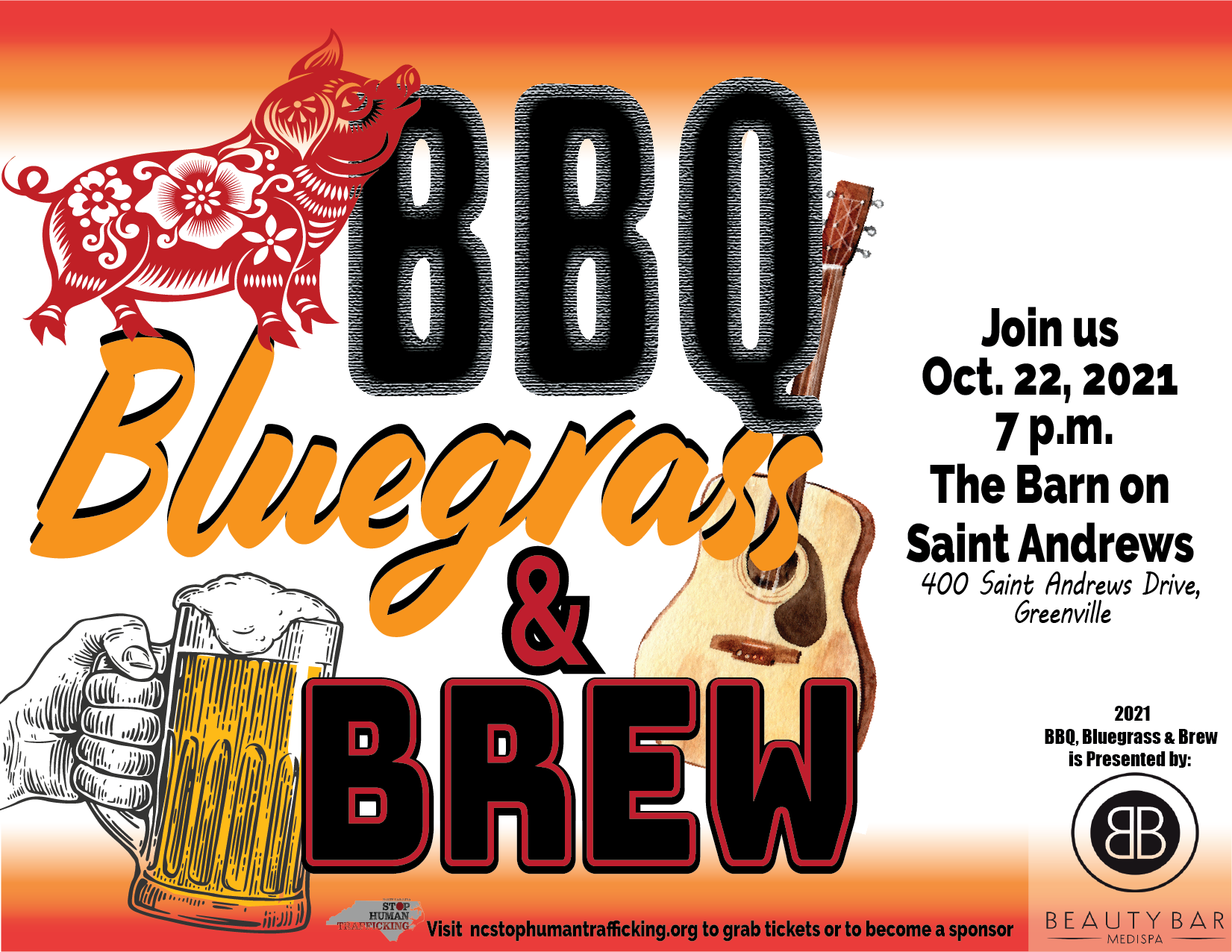 2021 BBQ, Bluegrass & Brew - NC Stop Human Trafficking