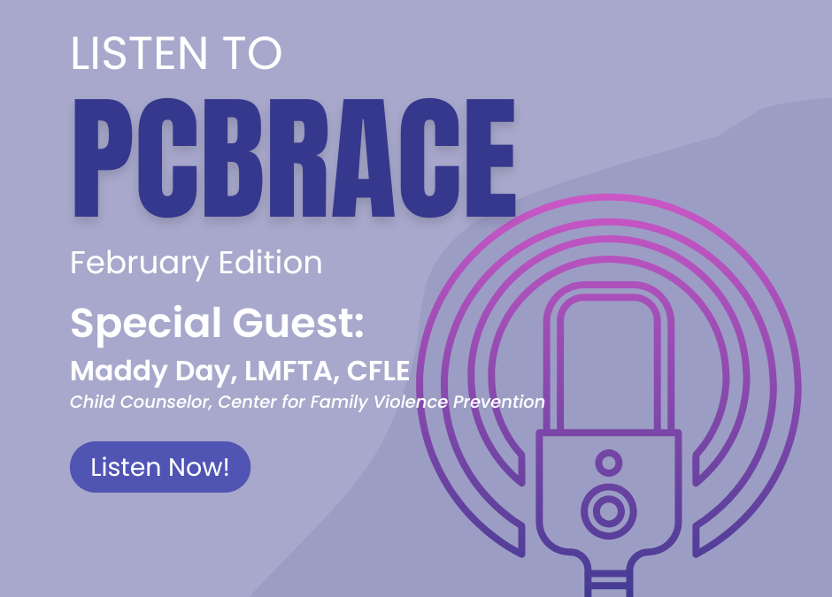 PCBRACE: February Edition – Teen Dating Violence Awareness Month with C4FVP Child Counselor Maddy Day
