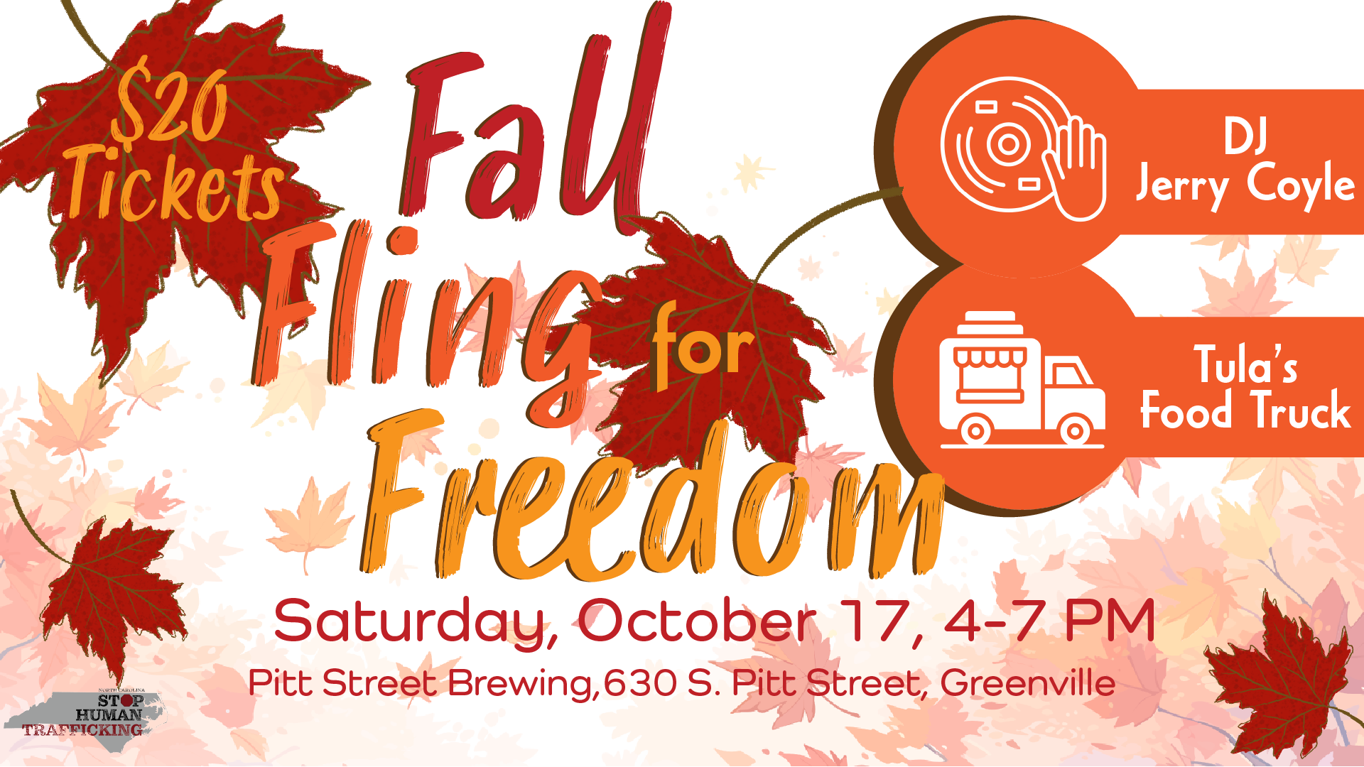 Fall Fling for Freedom Banner art